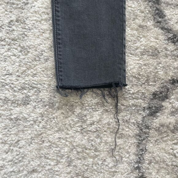 Madewell 9” Mid-Rise Skinny Jeans in Distressed Black Sea - Picture 6 of 13